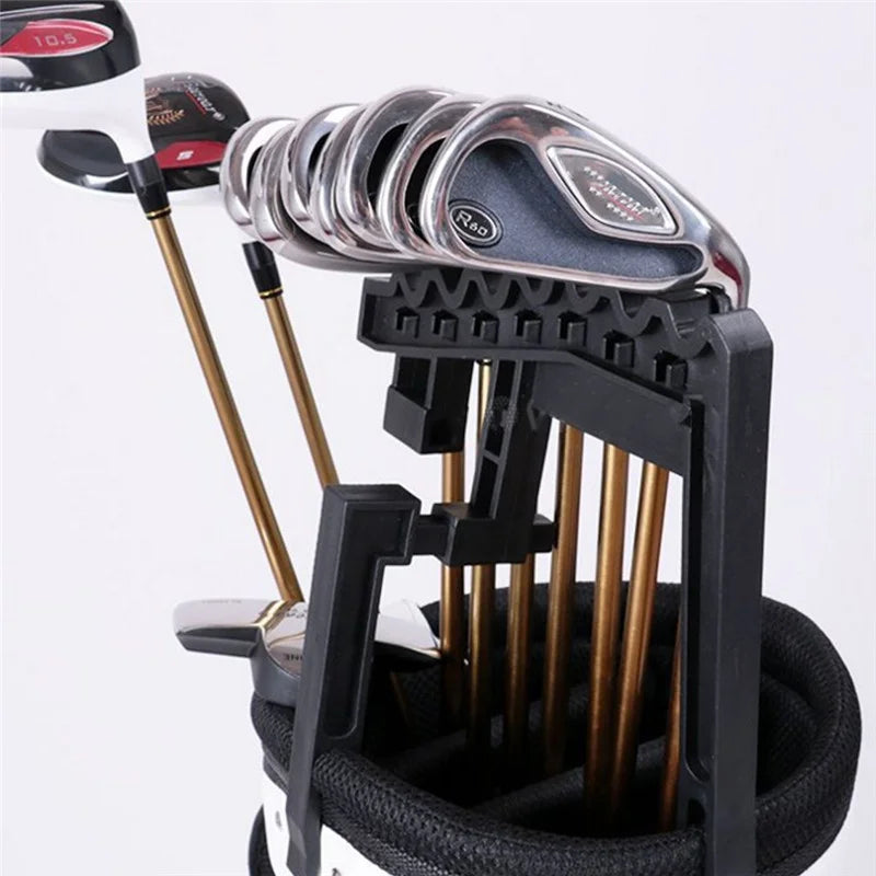 Golf Club Shafts Holder Can hold 9 Iron Stacker Fits Any Size of Bag Organizer Golf Accessories Club Heads of Bags Golf Holder