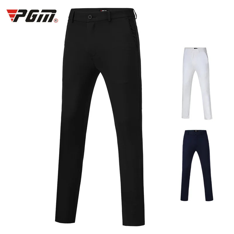 PGM Men Golf Pants Male Spring Autumn Trousers High-Elastic Casual Golf Tennis Long Pants Slim Fit Soft Sports Pant XXS-XXXL