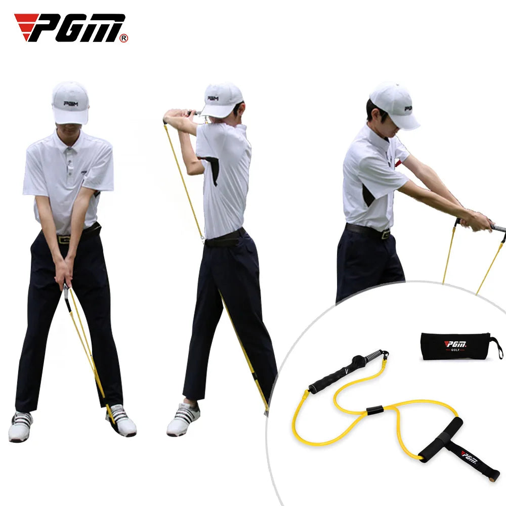 1pc Golf Swing Tension Belt Band Golf Swing Trainer Strength Trainer Action Supplies Golf Club Correction Strong Device JZQ018