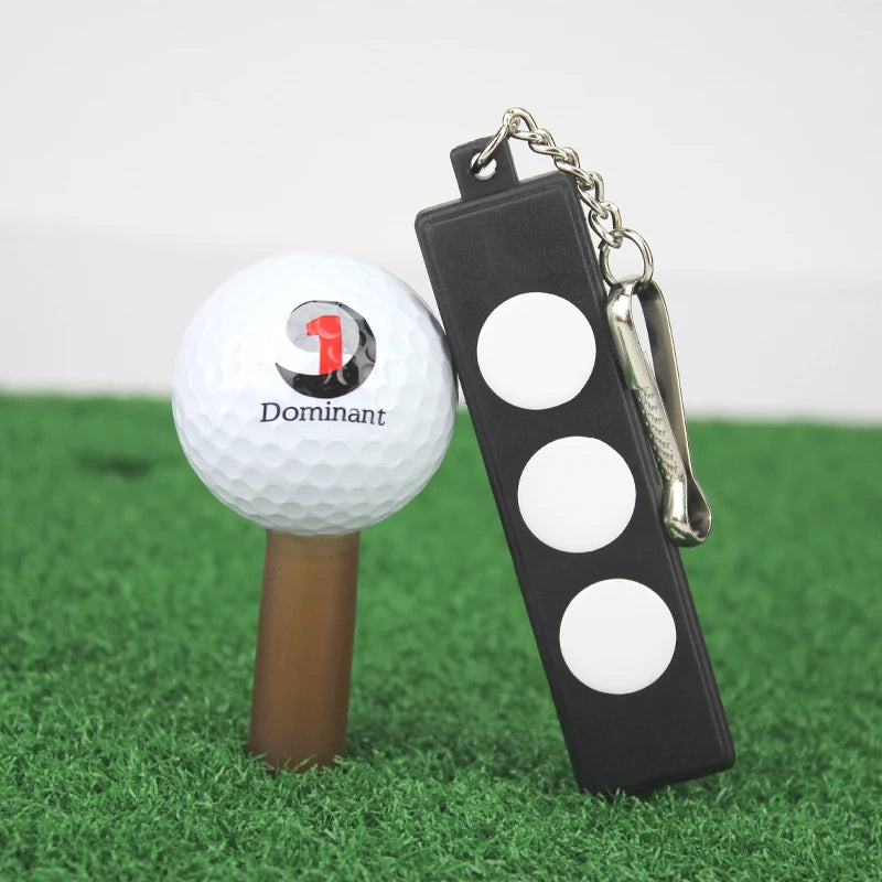 1Set Portable Plastic Golf Tee Holder Carrier With 12 Golf Tees And 3 Plastic Ball Markers with Keychain Golf Accessorie