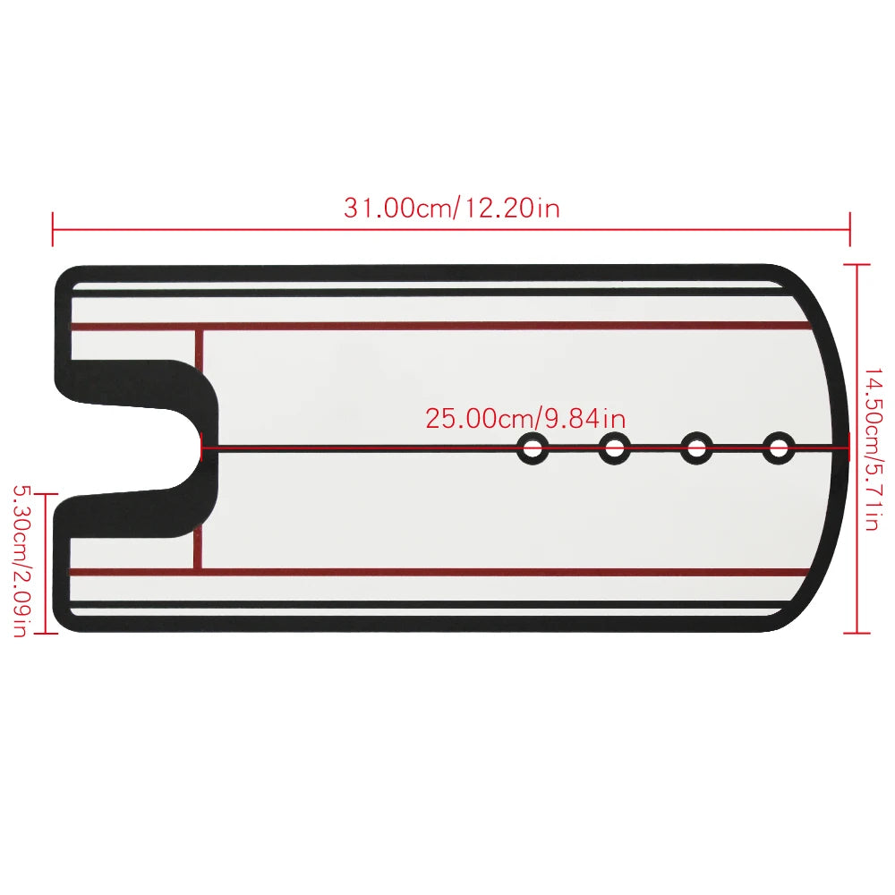 1pc Golf Putting Mirror Alignment Training Aid Golf Practice Putter Mirror Eye Line