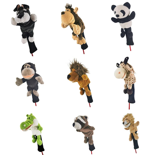 All kinds of animal golf club head covers suitable for fairway woods men's and women's golf club covers mascot novelty cute gift