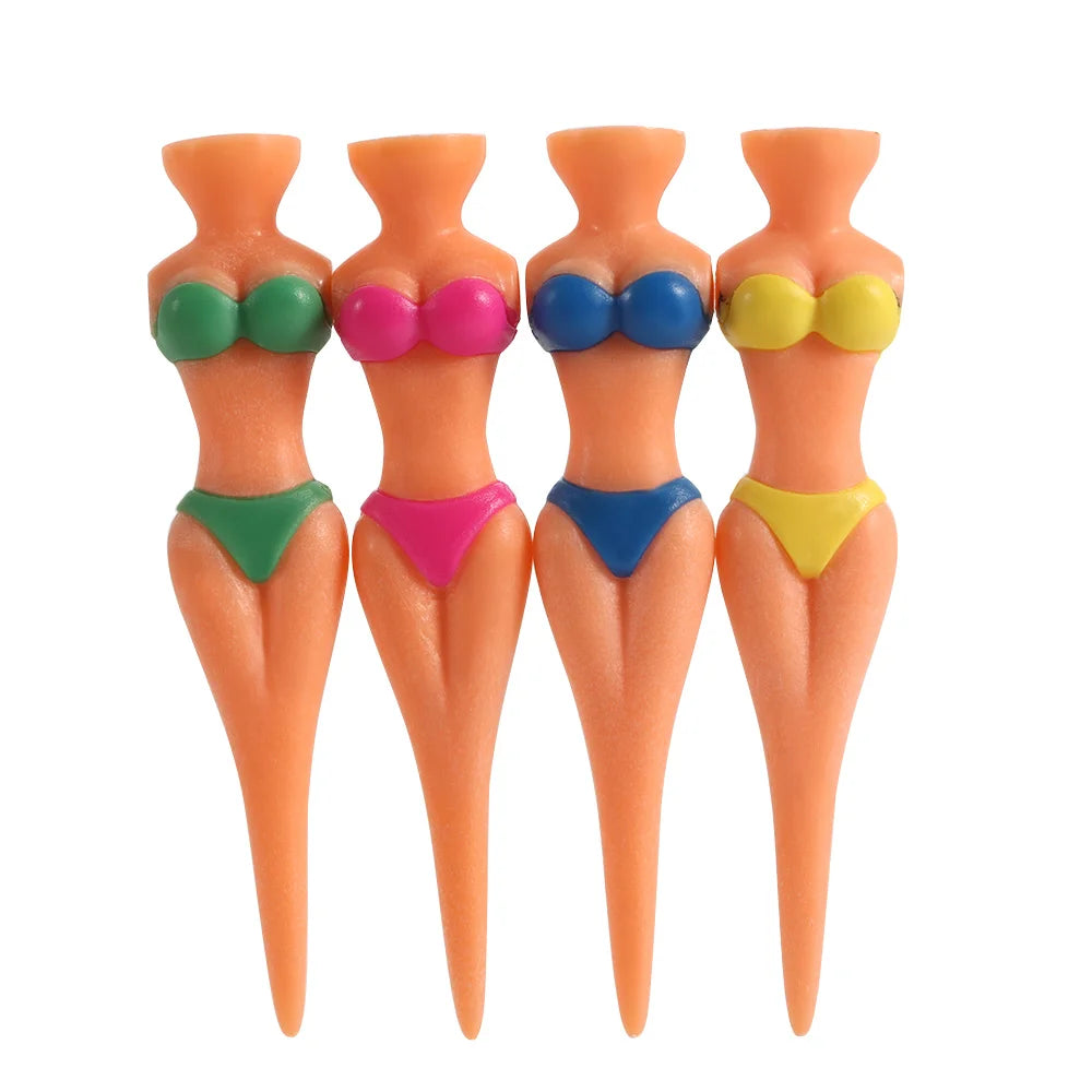 3/5 Pcs/Lot Plastic Golf Tees Sexy Bikini Lady Model Golf Holder Practice Training Golf Tees