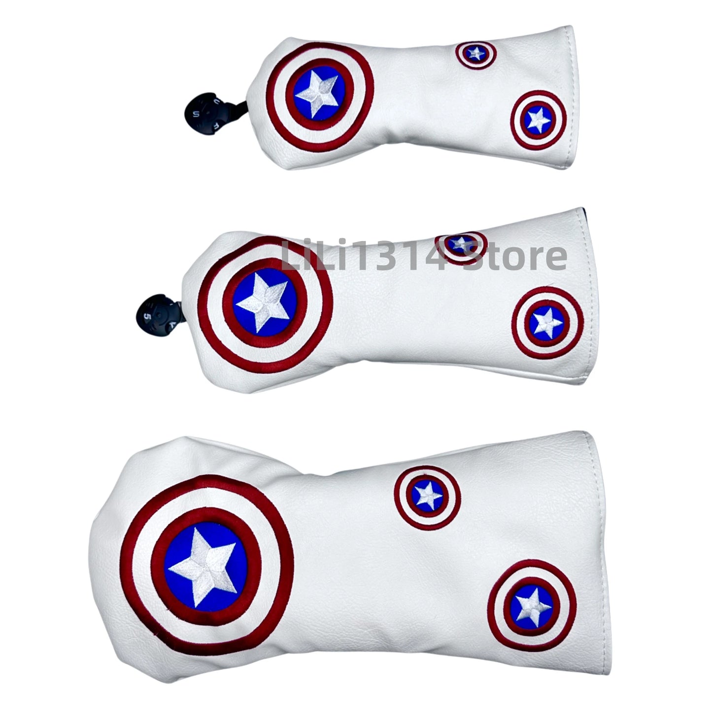 Golf Five-pointed star Pattern Head cover Driver Head Covers Fairway Wood Head Covers Hybrid Head Covers Putter Cover