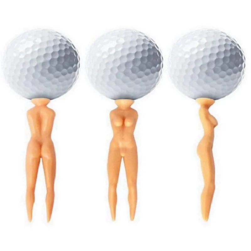 50PCS 3 Inch Plastic Golf Tees Lady Tees Woman Golf Tees Nude Golf Tees for Golf Training