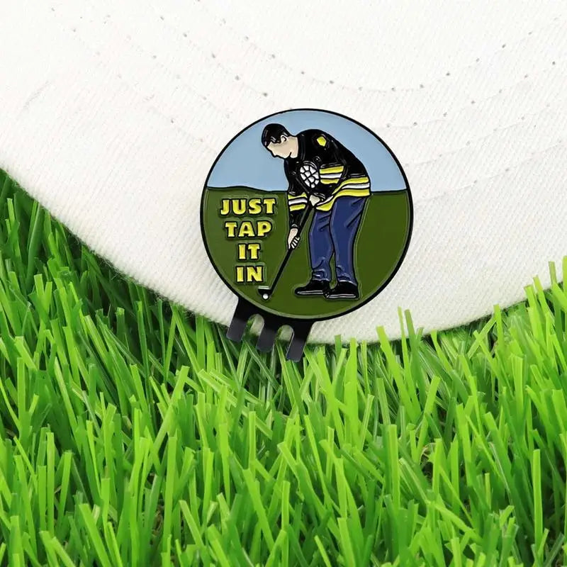 Golf Marker Ball Position Golf Hat Clip Funny Magnetic Metal Golf Clips Golf Gift Accessories Supplies Drop Shipping