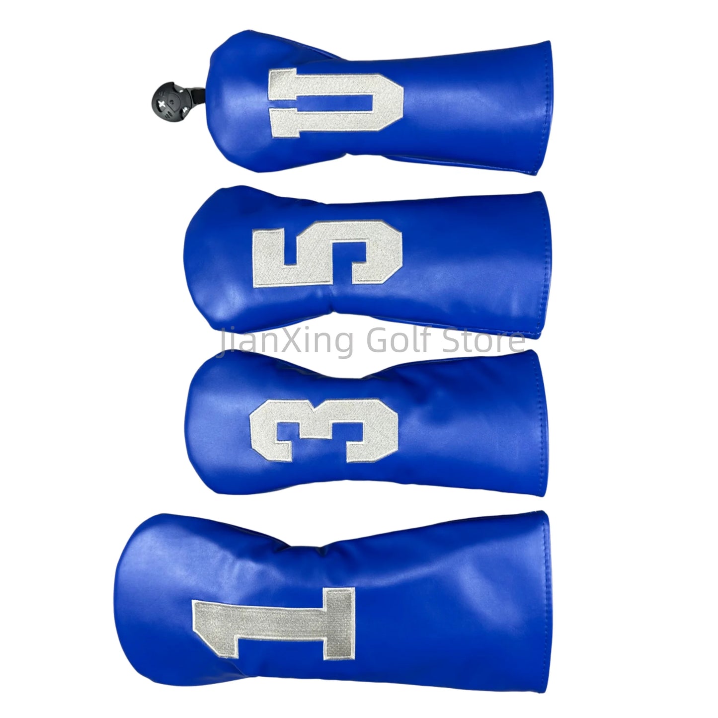 Golf Number Embroidery pattern Driver Head Covers Fairway Wood Head Covers Hybrid Head Covers Putter Cover Pu Leather