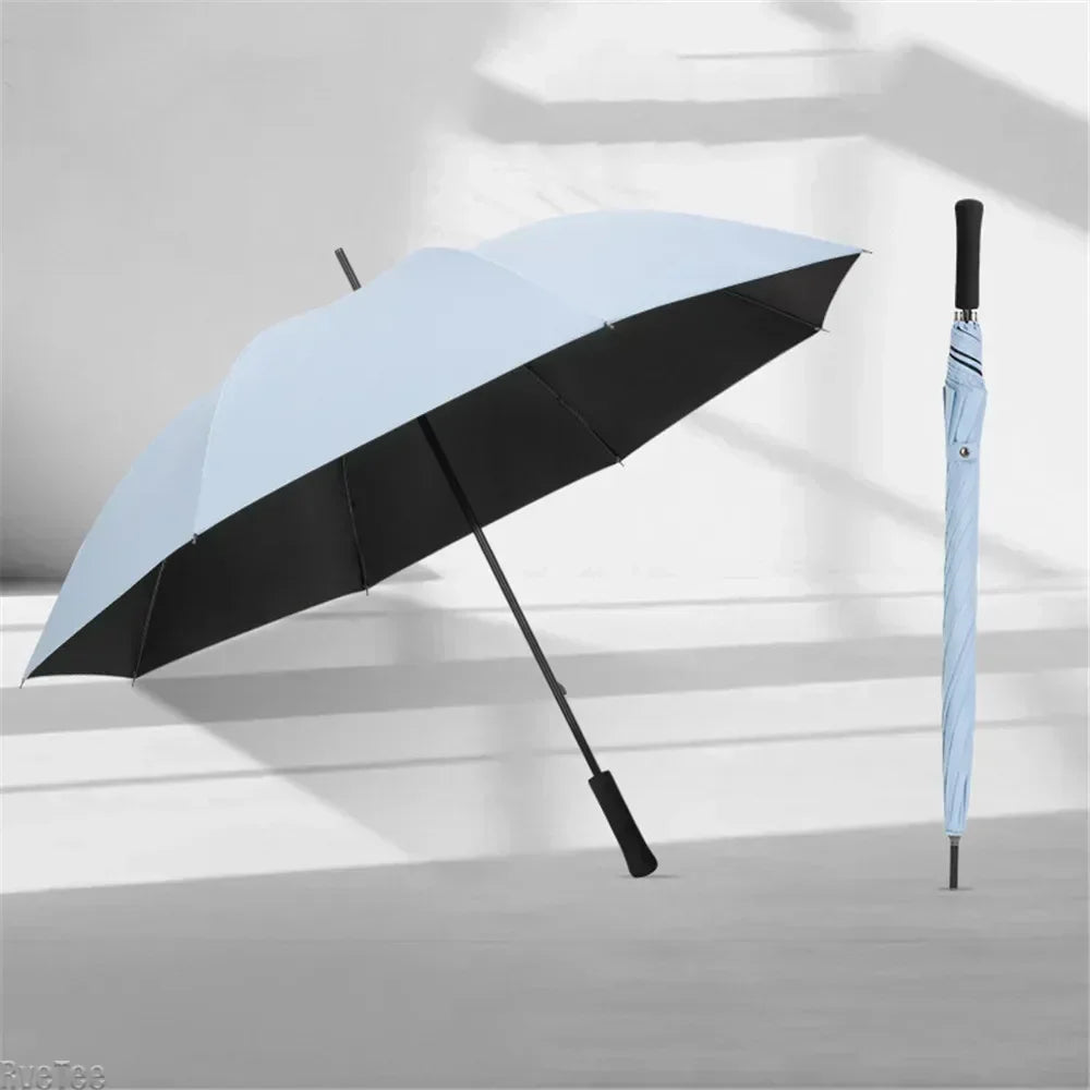 Full Carbon Fiber 8-bone Ultra Light Vinyl Manual Golf Sun Protection Umbrella Carbon Fiber Long Handle Umbrella