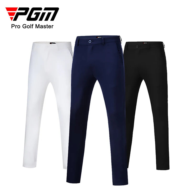 PGM Golf Men High-Elastic Long Pants Male Fit Soft Sports Pants Autumn Men Breathable Casual Trousers Golf Sweatpants 2XS-4XL