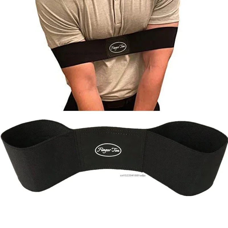 Hot Sale Professional Elastic Golf Swing Trainer Arm Band Belt Gesture Alignment Training Aid for Practicing Guide