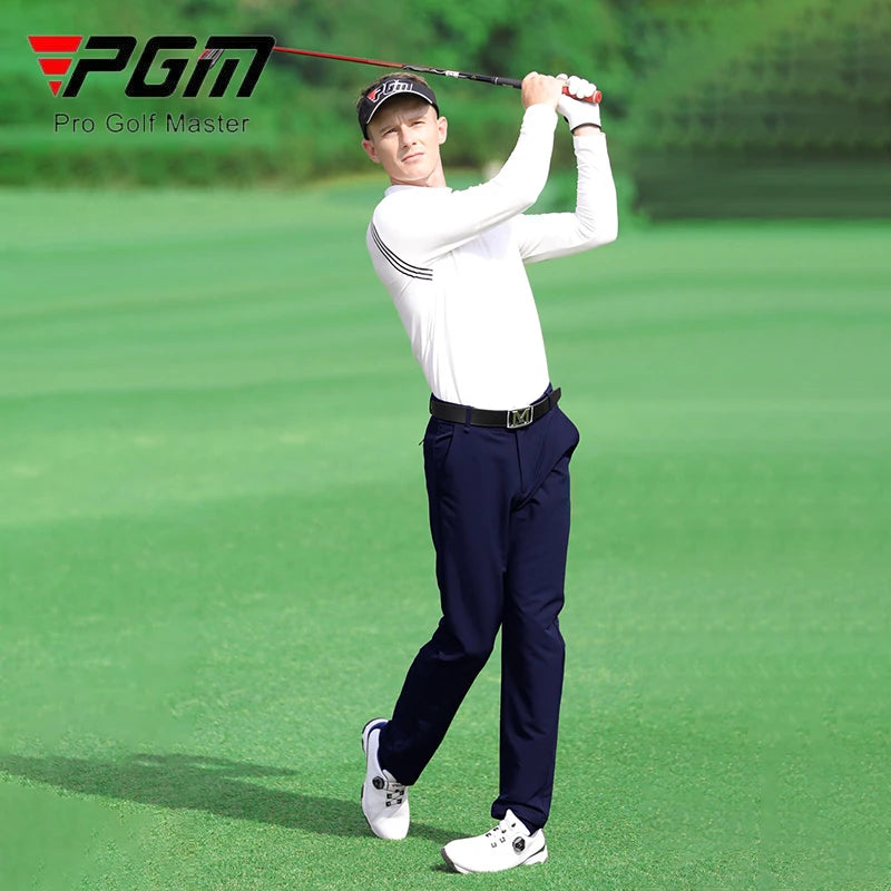 PGM Golf Men High-Elastic Long Pants Male Fit Soft Sports Pants Autumn Men Breathable Casual Trousers Golf Sweatpants 2XS-4XL