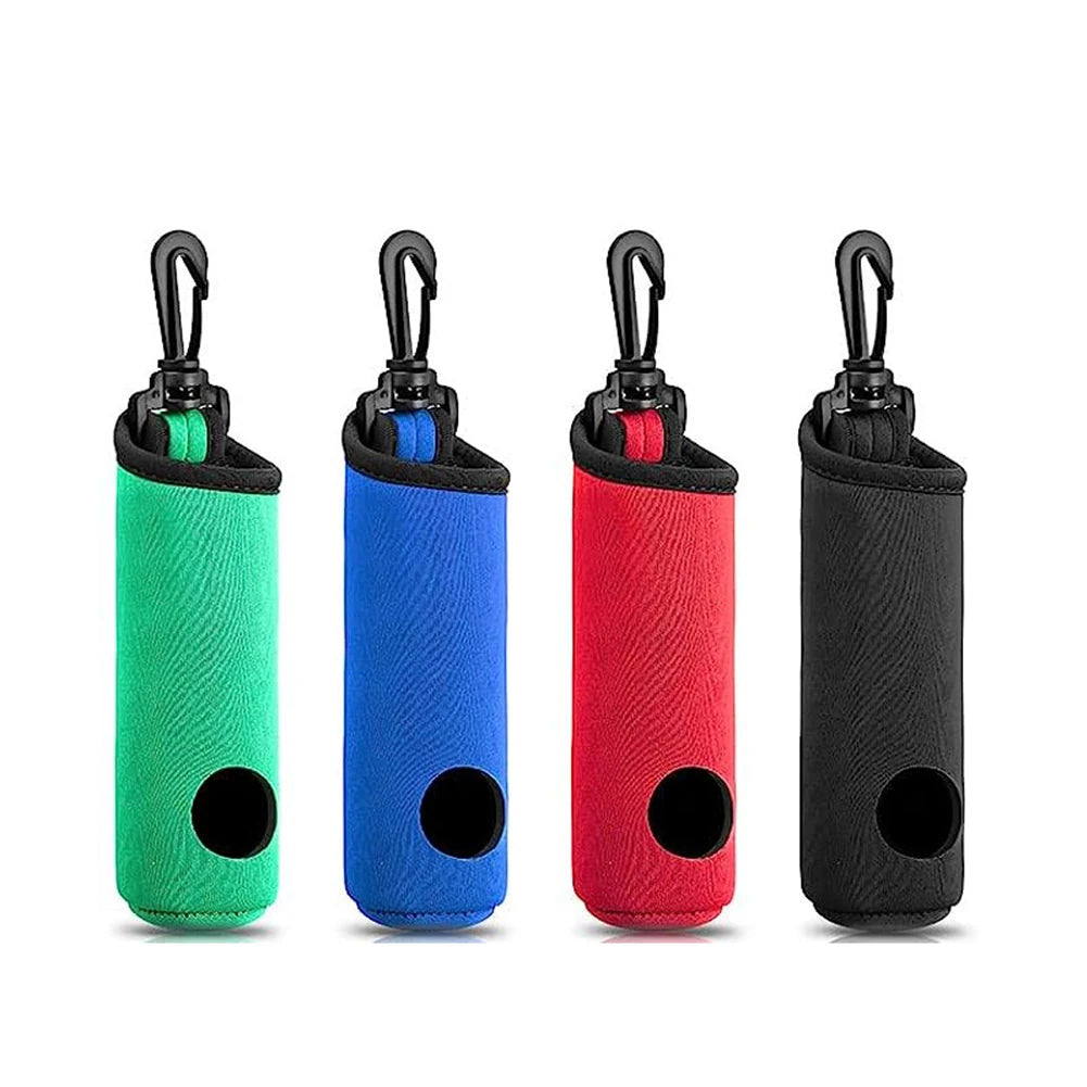 Golf Ball Pouch Neoprene Golf Ball Holder Carry Bag Belt Clip Golf Gifts Accessories For Women Men 21cm/8.27"