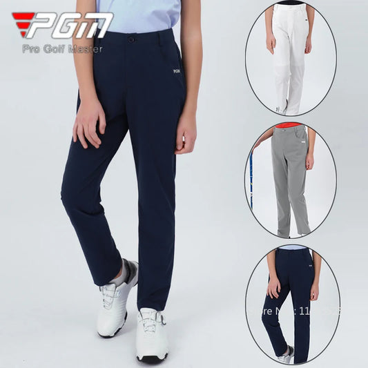 PGM Boys Breathable Quick Dry Golf Pants Kids Anti-sweat Soft Golf Trousers Children Elastic Waist Sport Pants Casual Sweatpants