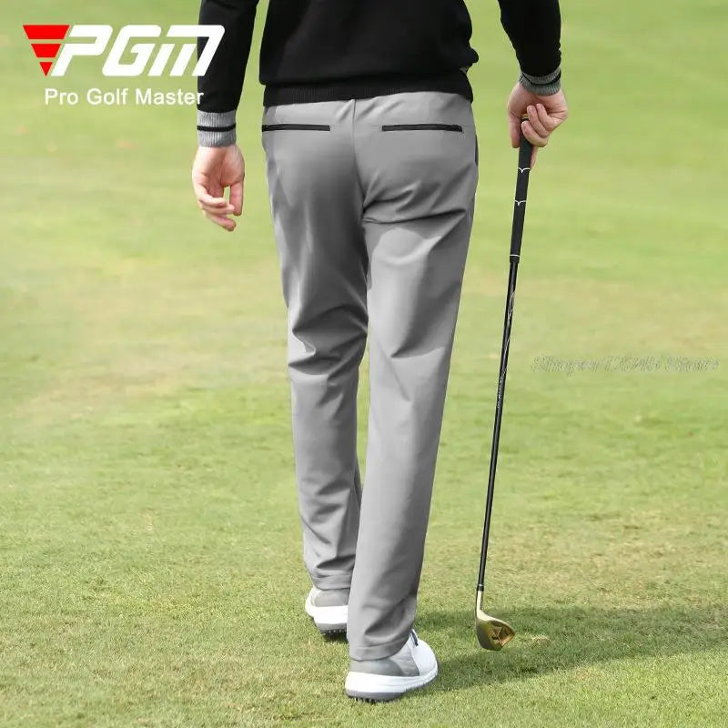 Pgm Men Golf Pant Winter Thickening Straight Sports Pants For Male Warm Velvet Golf Trousers Men's Casual Windproof Sweatpants