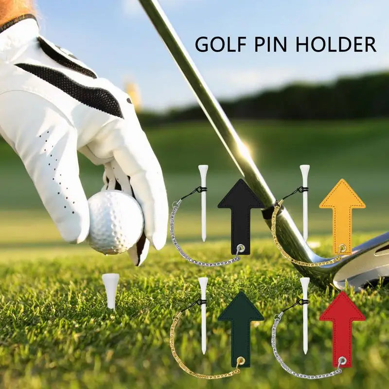 Golf Tees With A Chain Stable Golf Balls Holder Available Stronger Than Golf Wood Tees For Professional Player Golf Lover