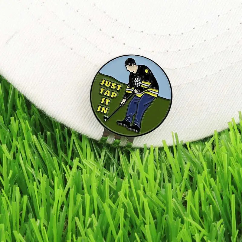 Golf Marker Ball Position Golf Hat Clip Funny Magnetic Metal Golf Clips Golf Gift Accessories Supplies Drop Shipping