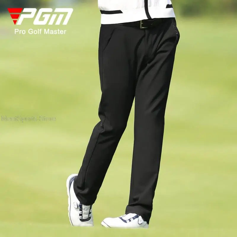 Pgm Men Golf Pant Winter Thickening Straight Sports Pants For Male Warm Velvet Golf Trousers Men's Casual Windproof Sweatpants