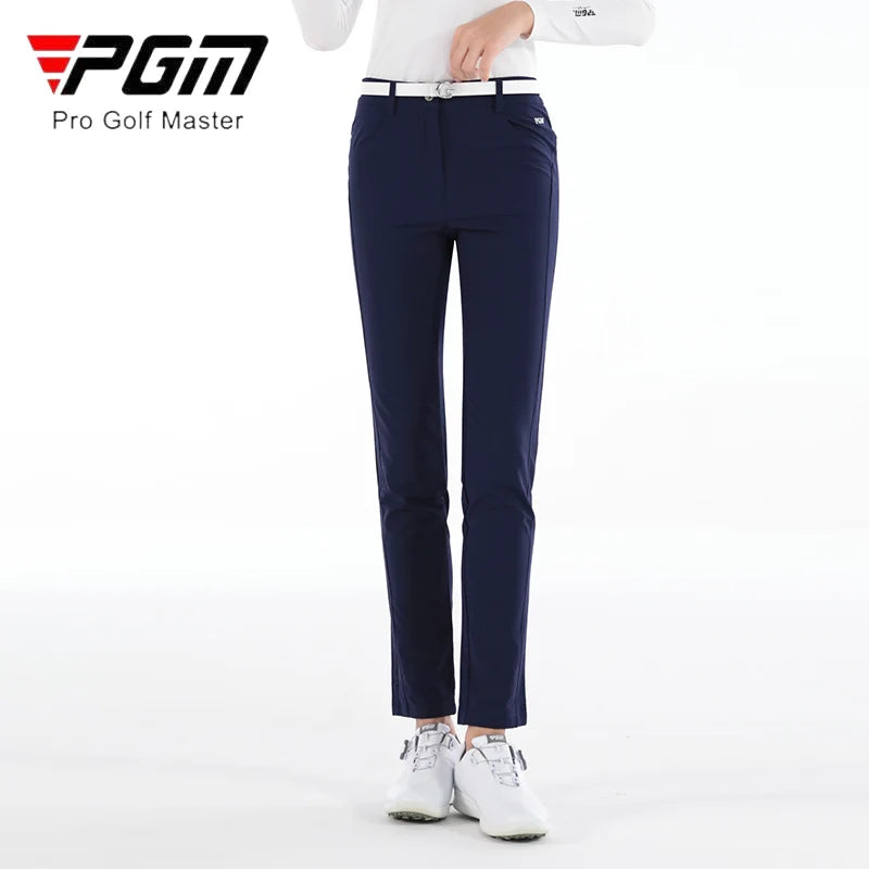 PGM Women Elastic Quick Dry Golf Pants Ladies Slim High Waist Trousers Women Anti-sweat Soft Sweatpants Sport Training Trousers