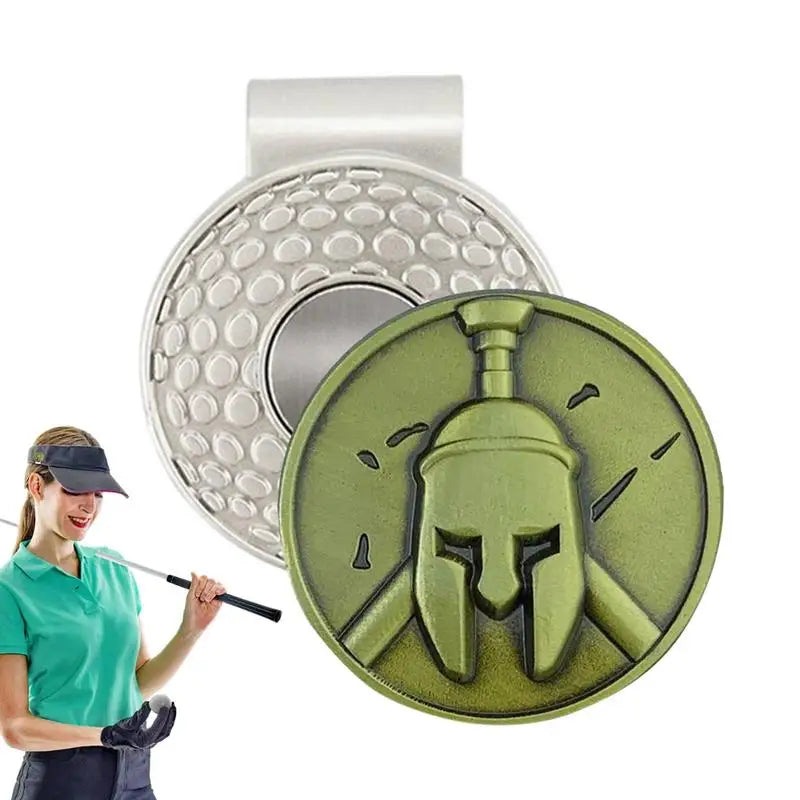 Magnetic Hat Clip Golf Metal Golf Ball Marker Accessory With Hat Clip Golf Accessories For Men Women Golfer Removable Attaches