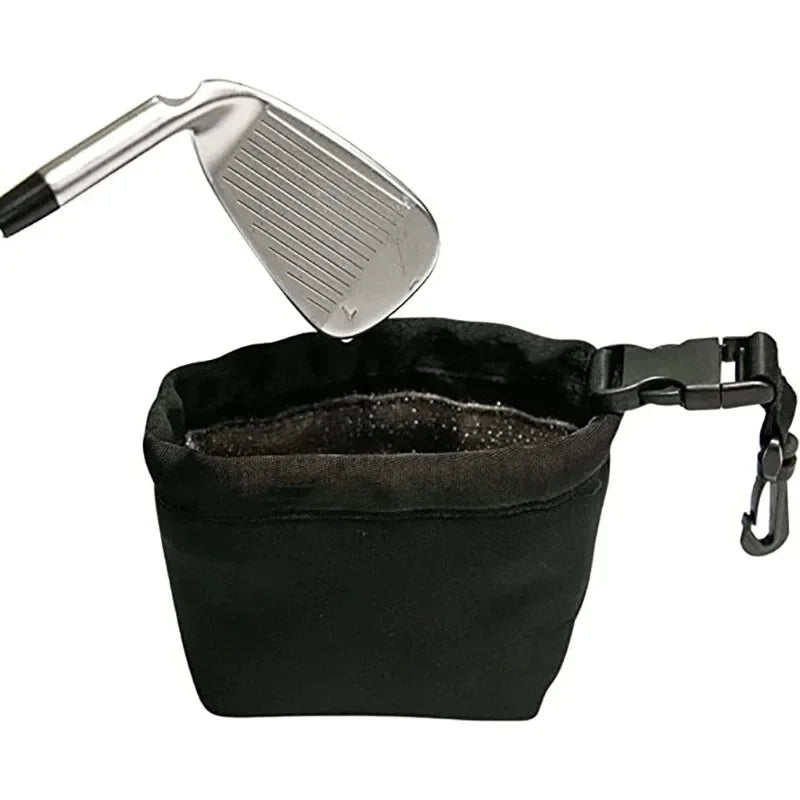 Golf Club Cleaning Bag Multifunctional Portable Diving Cloth Detachable Wiping Bag Waterproof Cloth Training Aids  Accessories