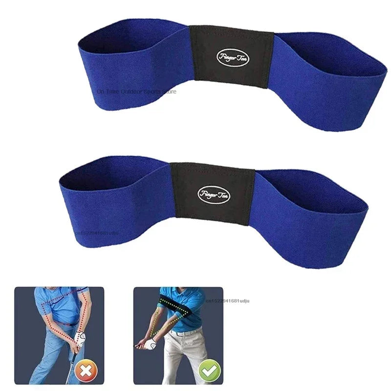 Hot Sale Professional Elastic Golf Swing Trainer Arm Band Belt Gesture Alignment Training Aid for Practicing Guide