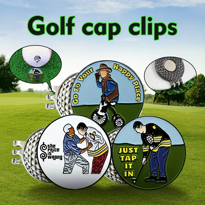 Premium 31mm Metal Golf Ball Marker - Durable & Magnetic for Caps, Green Fork Ready - Stylish Golf Accessories for Men & Women