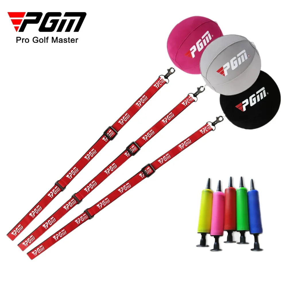 PGM Inflatable Golf Smart Ball Trainer Portable Swing Arm Corrector Posture Auxiliary Correction Training Aids Golf Accessories