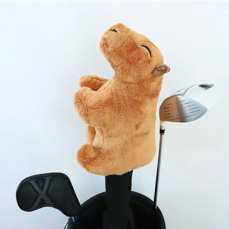 Creative Capybara Golf Club Head Covers Plush Animal Golf Club Headcover For Fairway Woods Men Women Golf Club Protector Covers