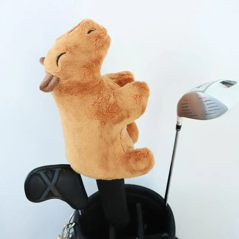 Creative Capybara Golf Club Head Covers Plush Animal Golf Club Headcover For Fairway Woods Men Women Golf Club Protector Covers