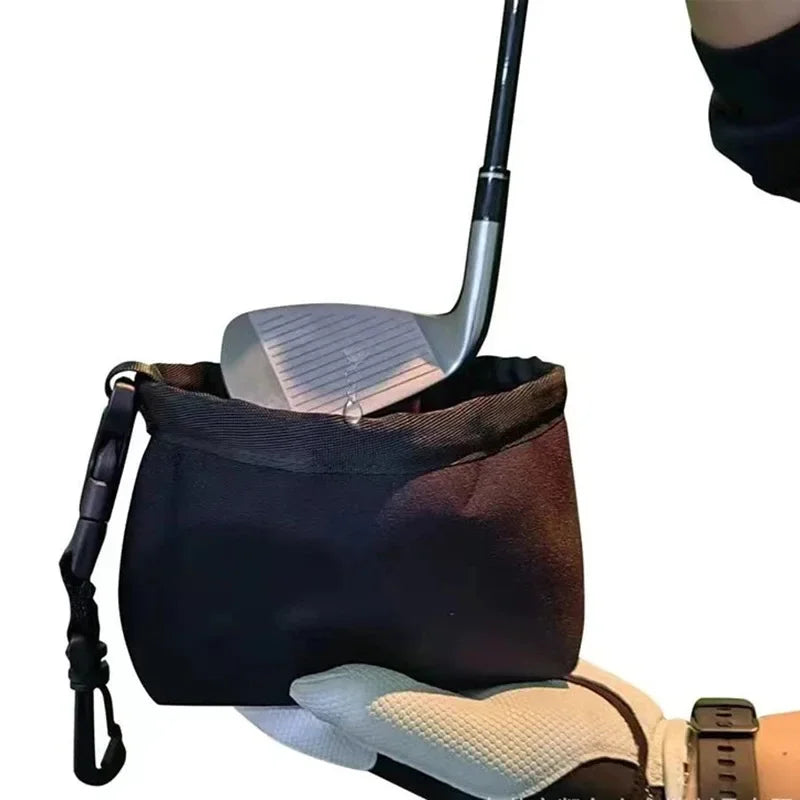 Golf Club Cleaning Bag Multifunctional Portable Diving Cloth Detachable Wiping Bag Waterproof Cloth Training Aids  Accessories