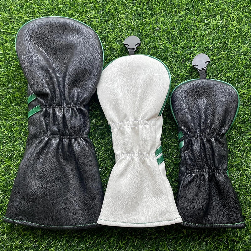 cover Golf Club Wood Headcovers Driver Fairway Woods Hybrid Cover Golf Club Head Protective Sleeve Four-leaved Clover