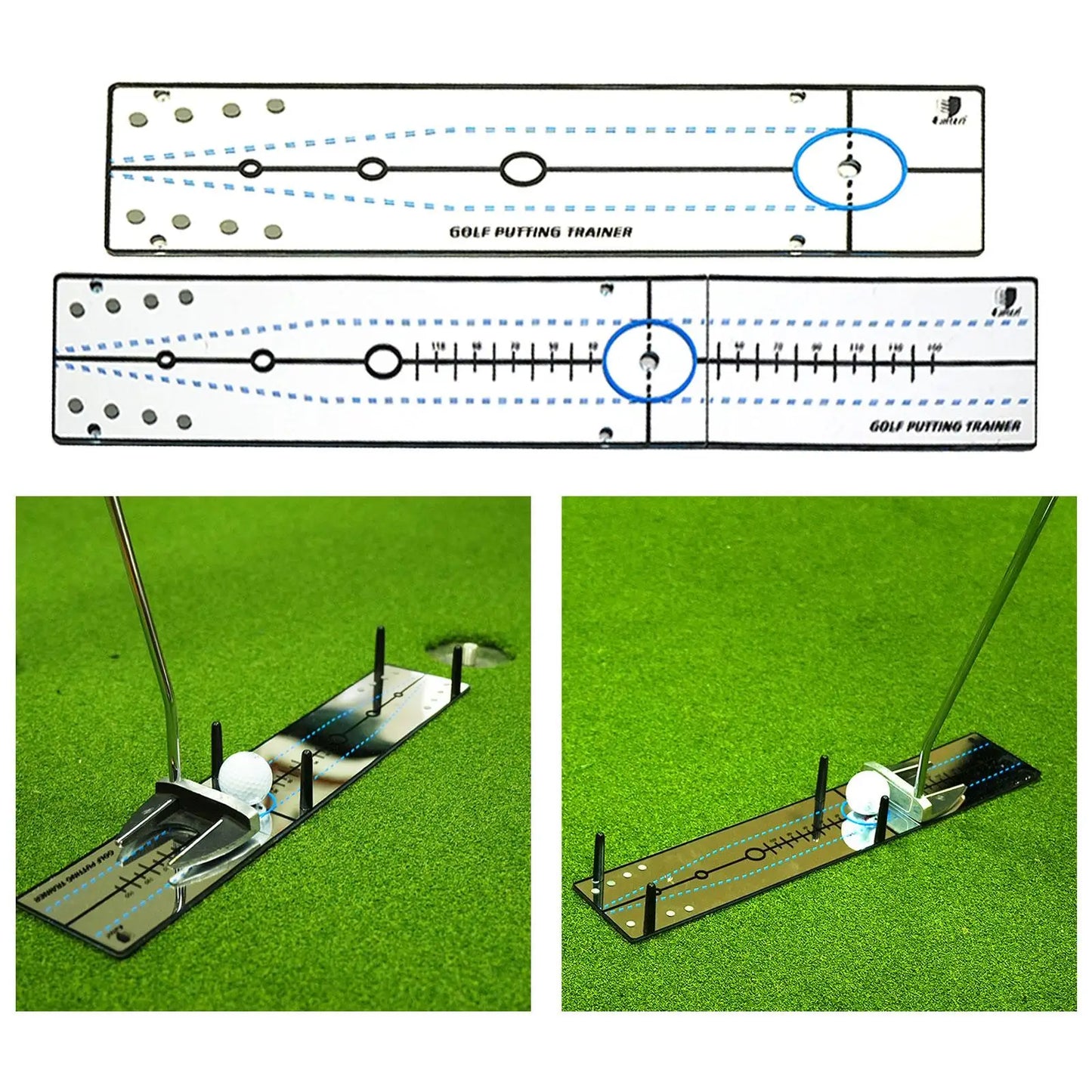 Golf Putting Alignment Mirror Golf Putting Training Aid Lightweight Durable Golf Swing Straight Practice Putting Trainer