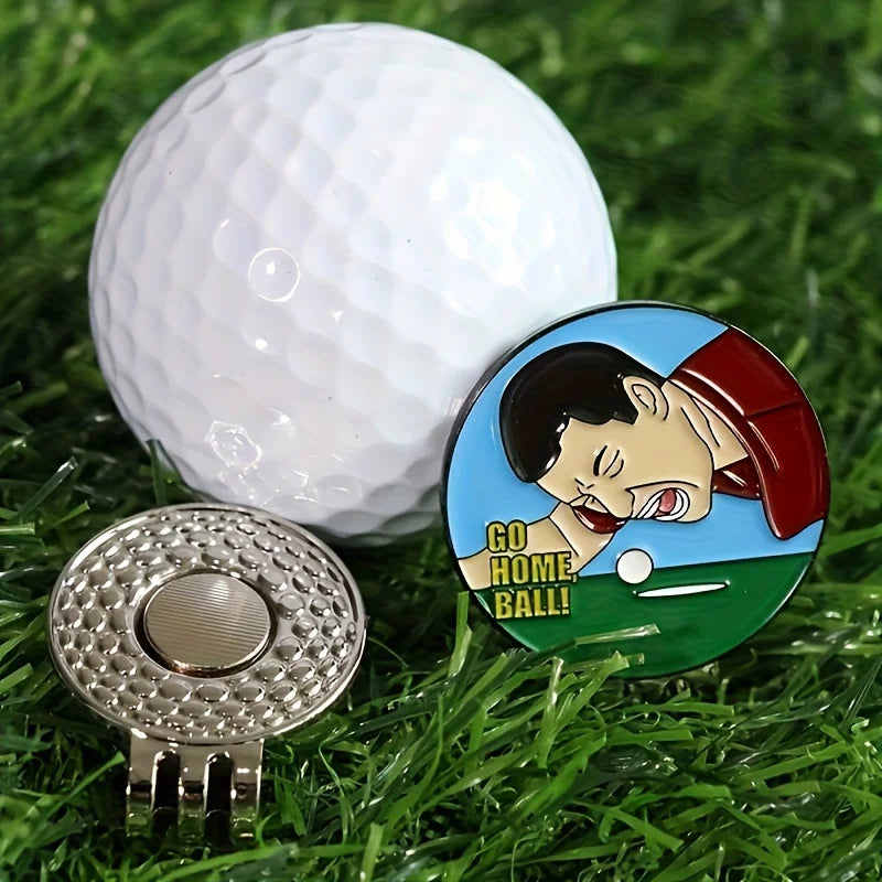 Premium 31mm Metal Golf Ball Marker - Durable & Magnetic for Caps, Green Fork Ready - Stylish Golf Accessories for Men & Women