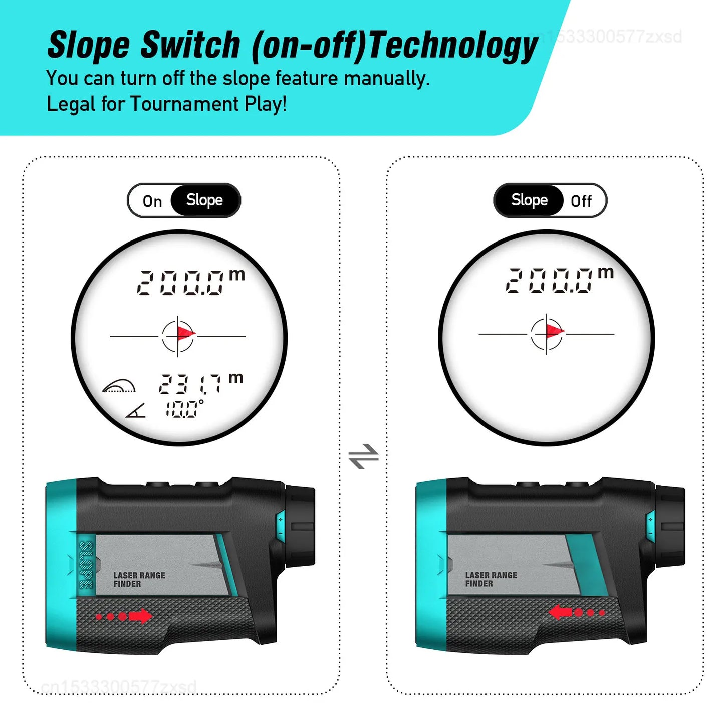 Mileseey PF260 Golf Distance Laser Rangefinder with Slope Vibration Magnetic Rechargeable for Golf Hunting Travel