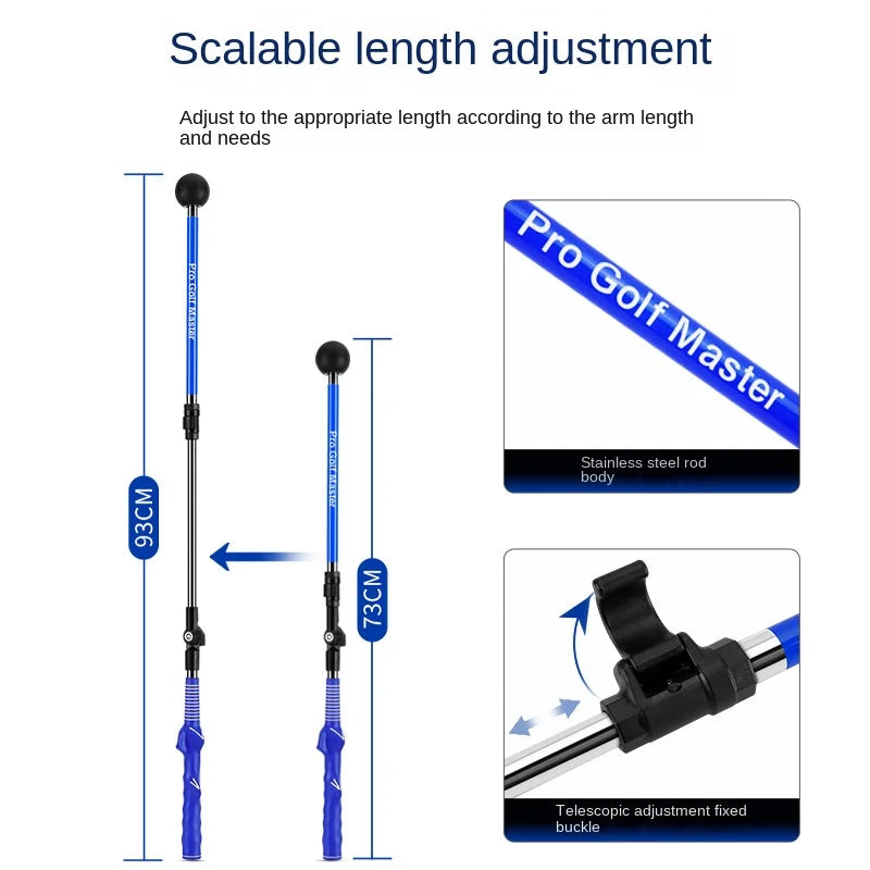 PGM Golf swing trainer Folding Correction Practitioner Adjustable Length Angle Beginner Available with Left Right Hands HGB023