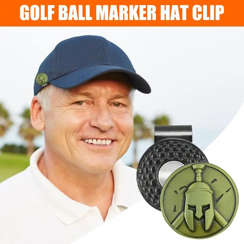 Magnetic Hat Clip Golf Metal Golf Ball Marker Accessory With Hat Clip Golf Accessories For Men Women Golfer Removable Attaches