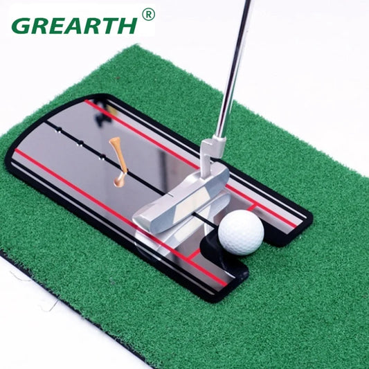 1 Pcs Golf Putting Mirror Alignment Training Aid Golf Putter Balancer Straight Practice Eye Line Golf Putter Trainer Accessories