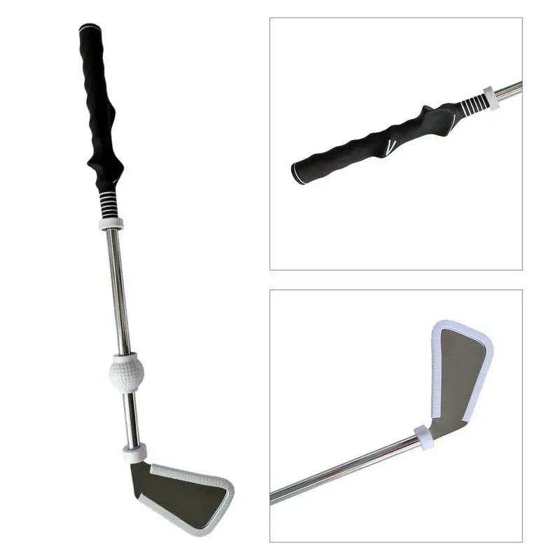 Golf Swing Trainer Golf Practice Warm-Up Stick Alignment Rods Swing Training Aids Golf Club Portable Golf Grip Training Stick