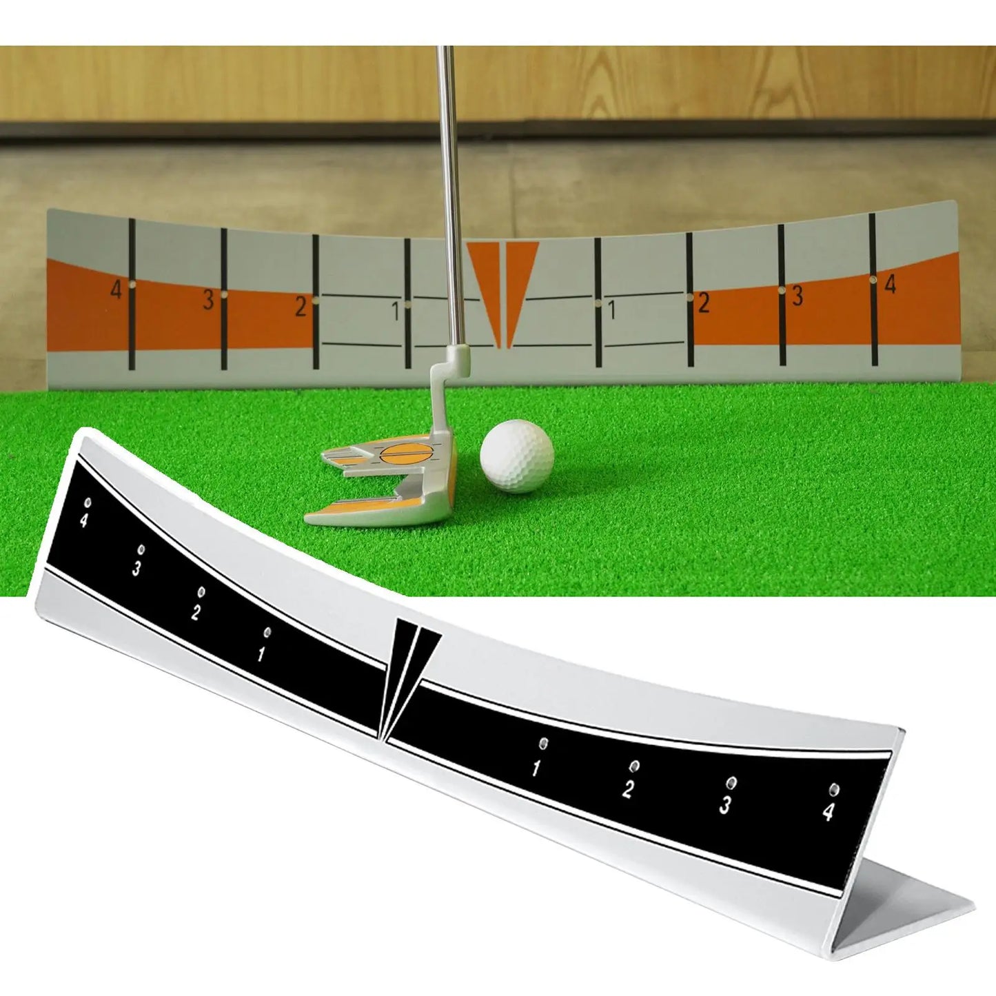 Golf Trainer Training Aids Swing Straight Practice Net Putting Mirror Mat